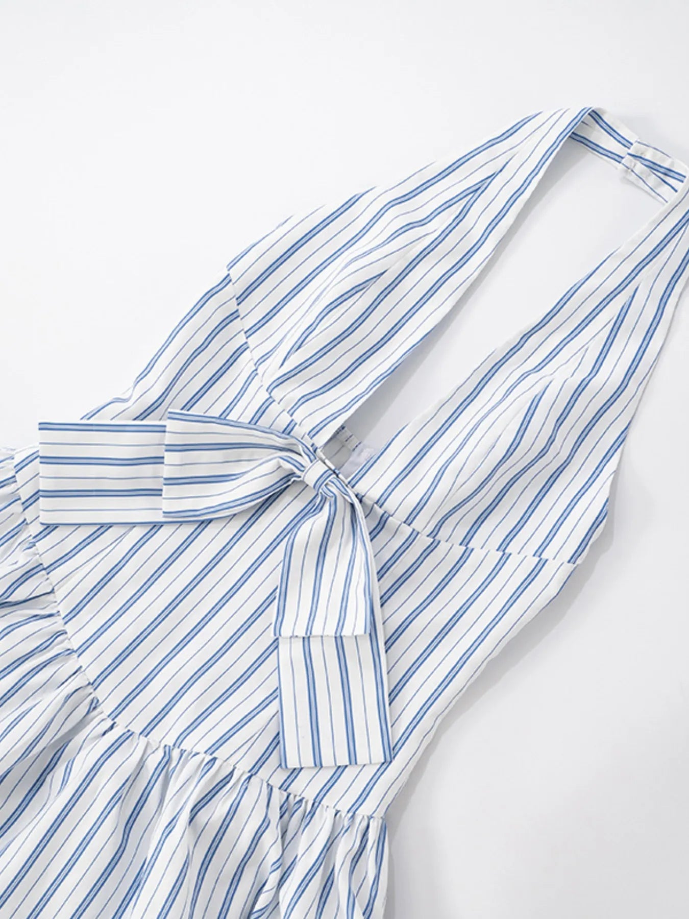 Striped Oversized Half Button Shirt Dress with Pockets.