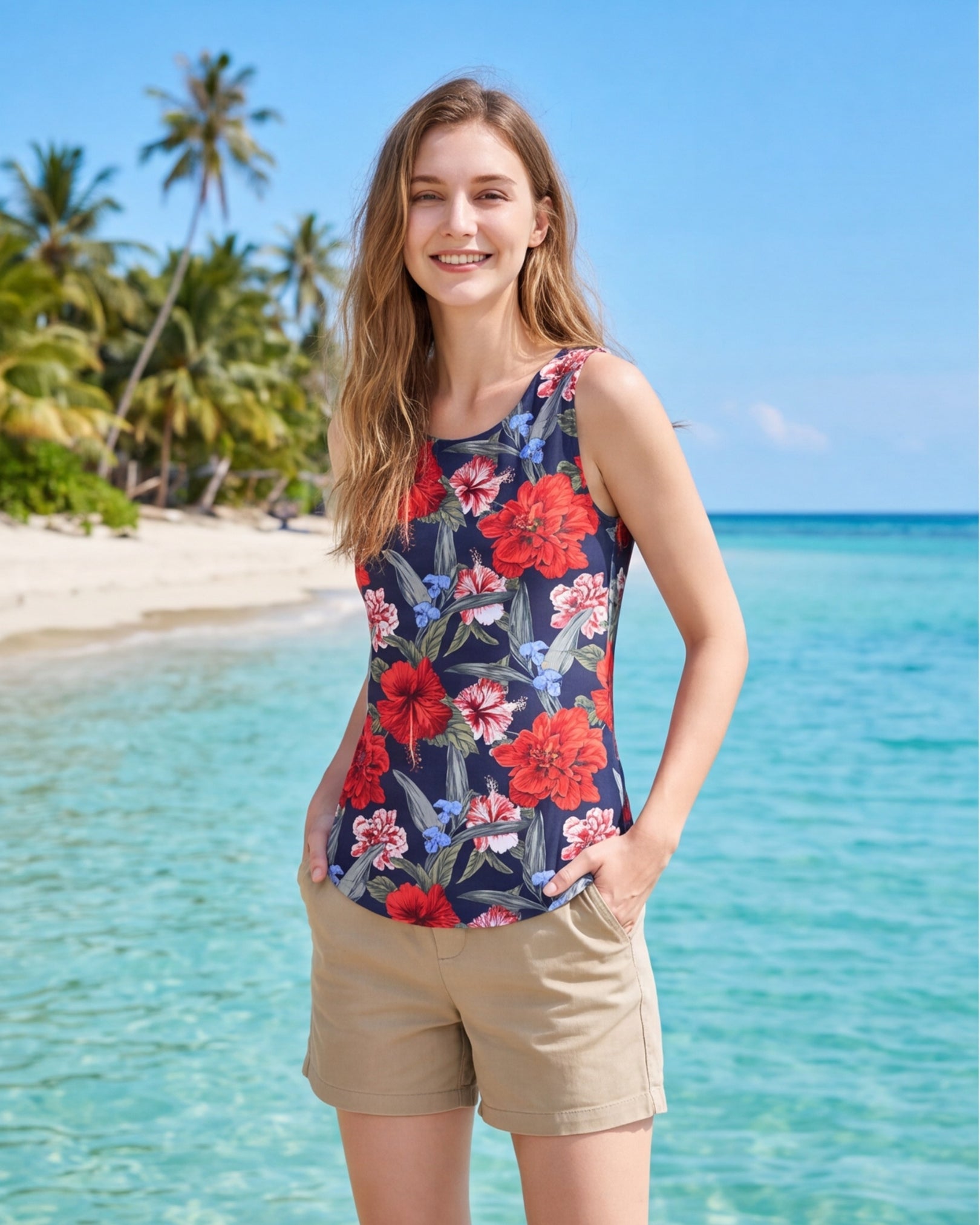 Womens Tank - Luau Serenade