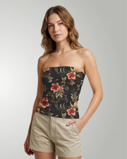 Tube Top - Midnight Hibiscus