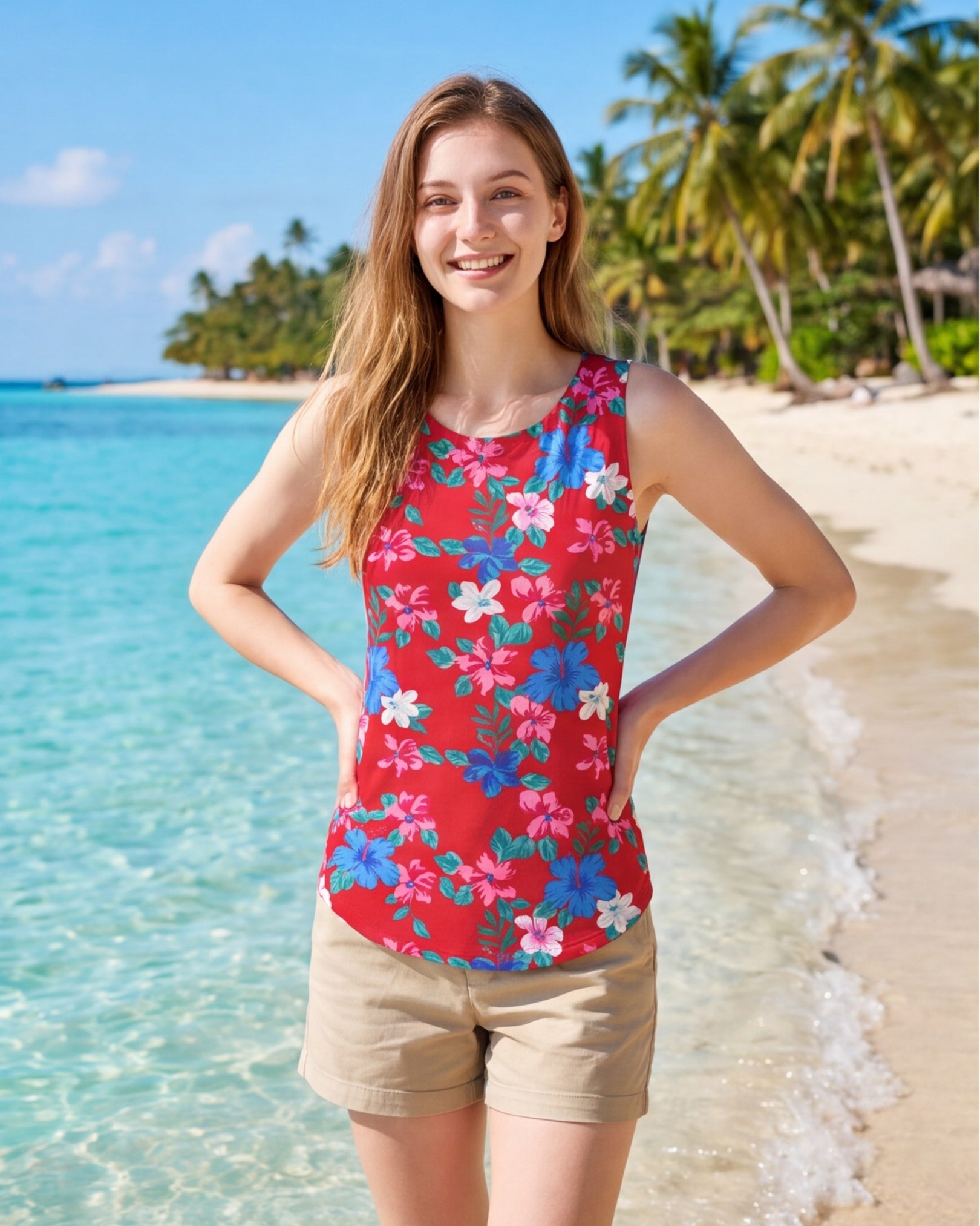 Womens Tank - Island Florals