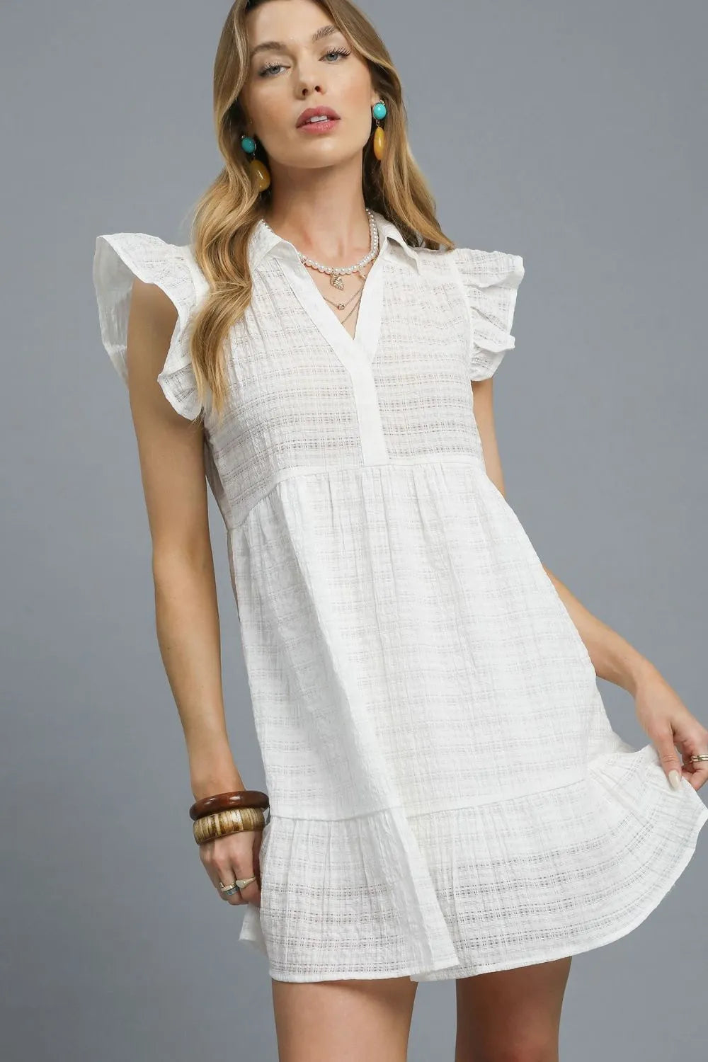 Ruffle Hem Cami Mini Dress - Ruched & Frill.