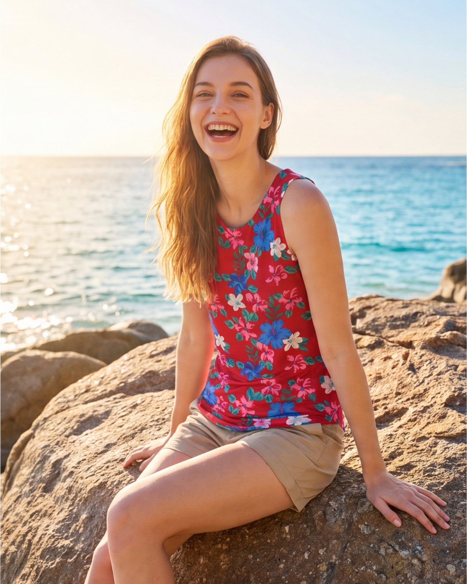 Womens Tank - Island Florals