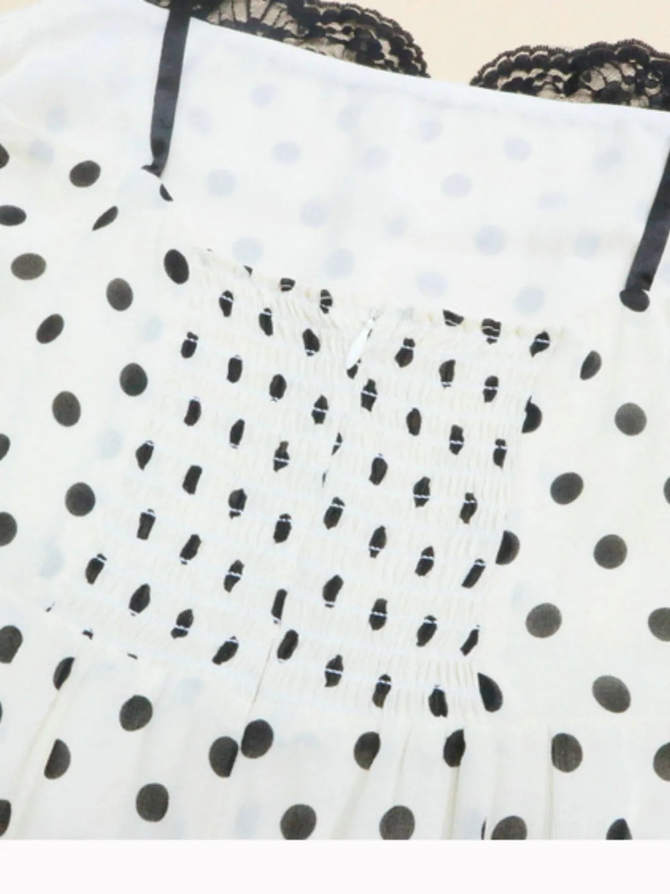 Polka Dot V-Neck Sleeveless Dress - Basic.