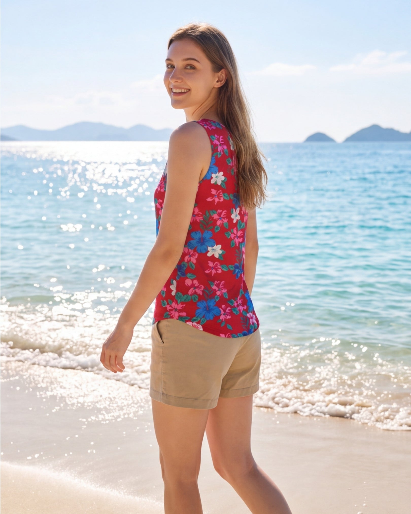 Womens Tank - Island Florals