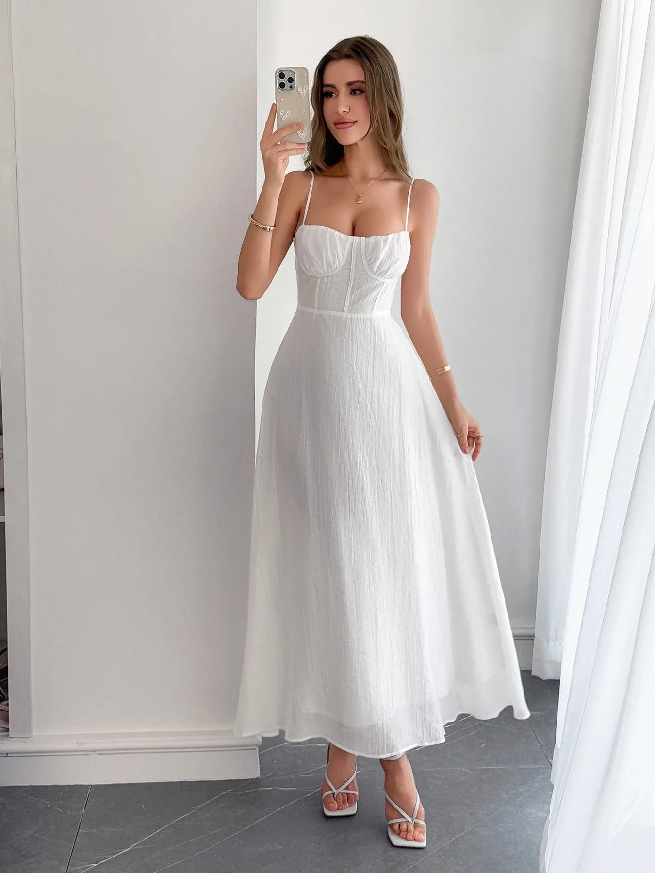 Tie Front Floral Print Maxi Dress.