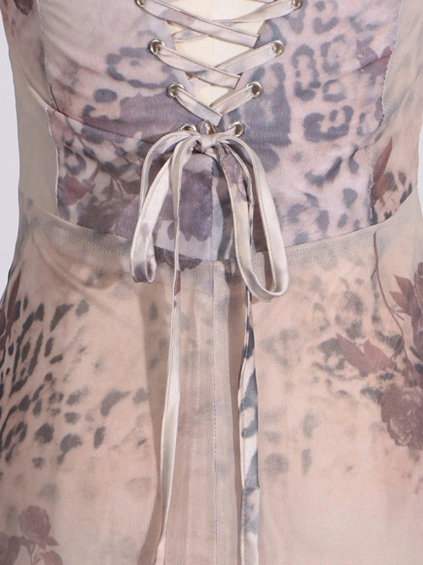 Plus Size Printed Sweetheart Neck Maxi Cami Dress - Smocked & Tiered.