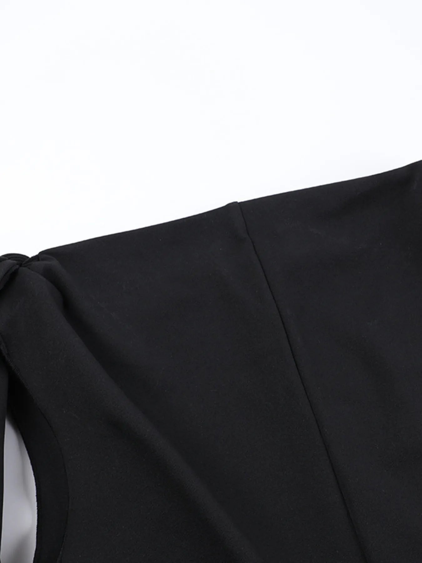 Asymmetrical Tied Sleeveless Maxi Dress.