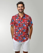 Mens Hawaiian Shirt - Island Florals