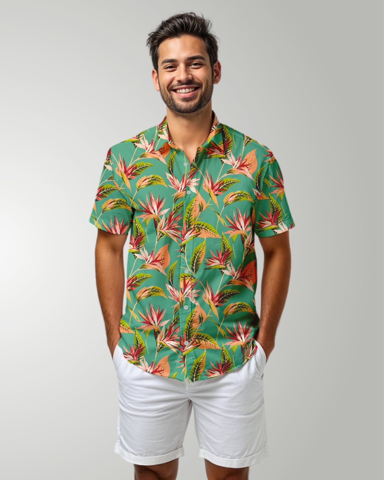 Mens Hawaiian Shirt - Tropical Melody