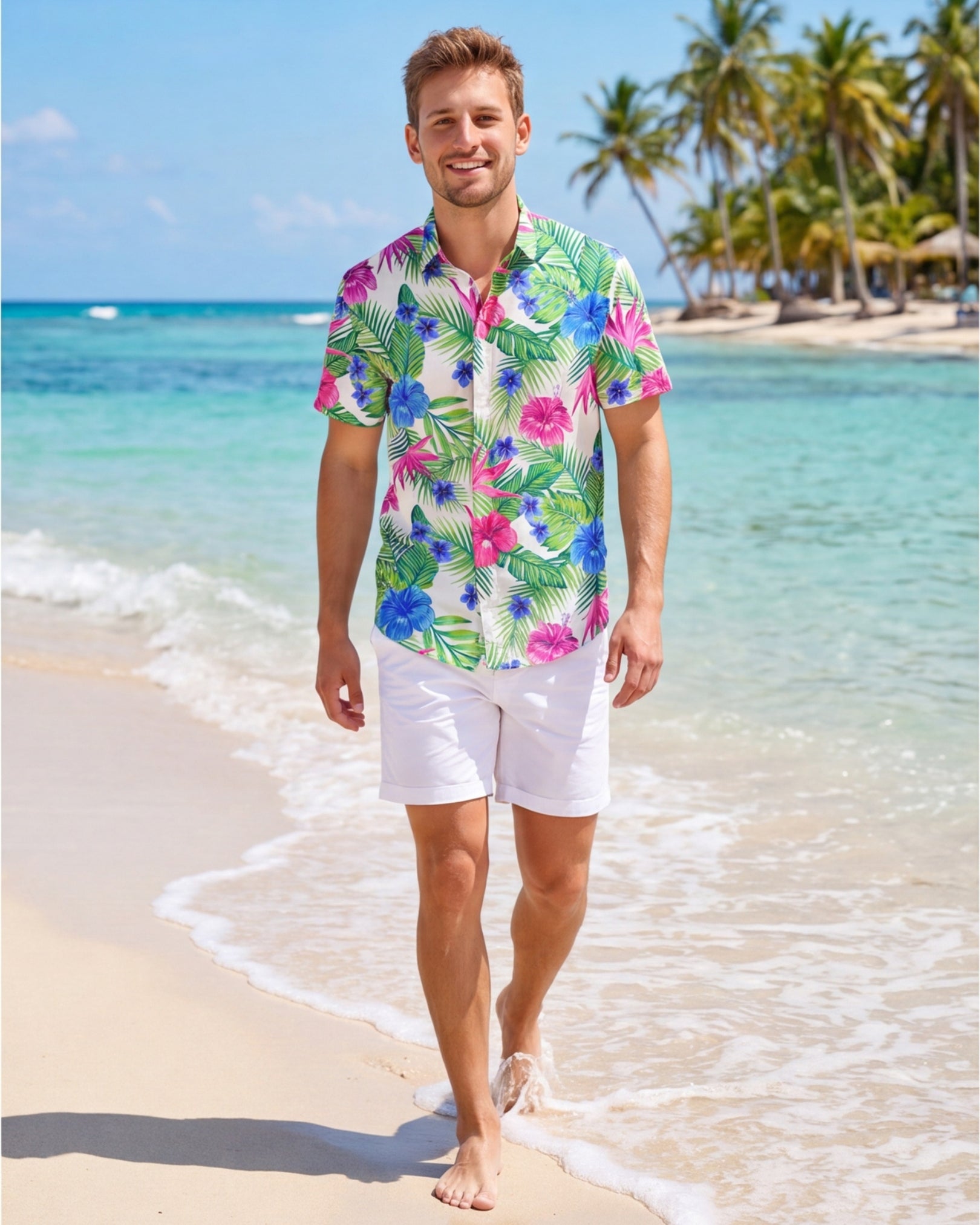 Mens Hawaiian Shirt - Costa Playa