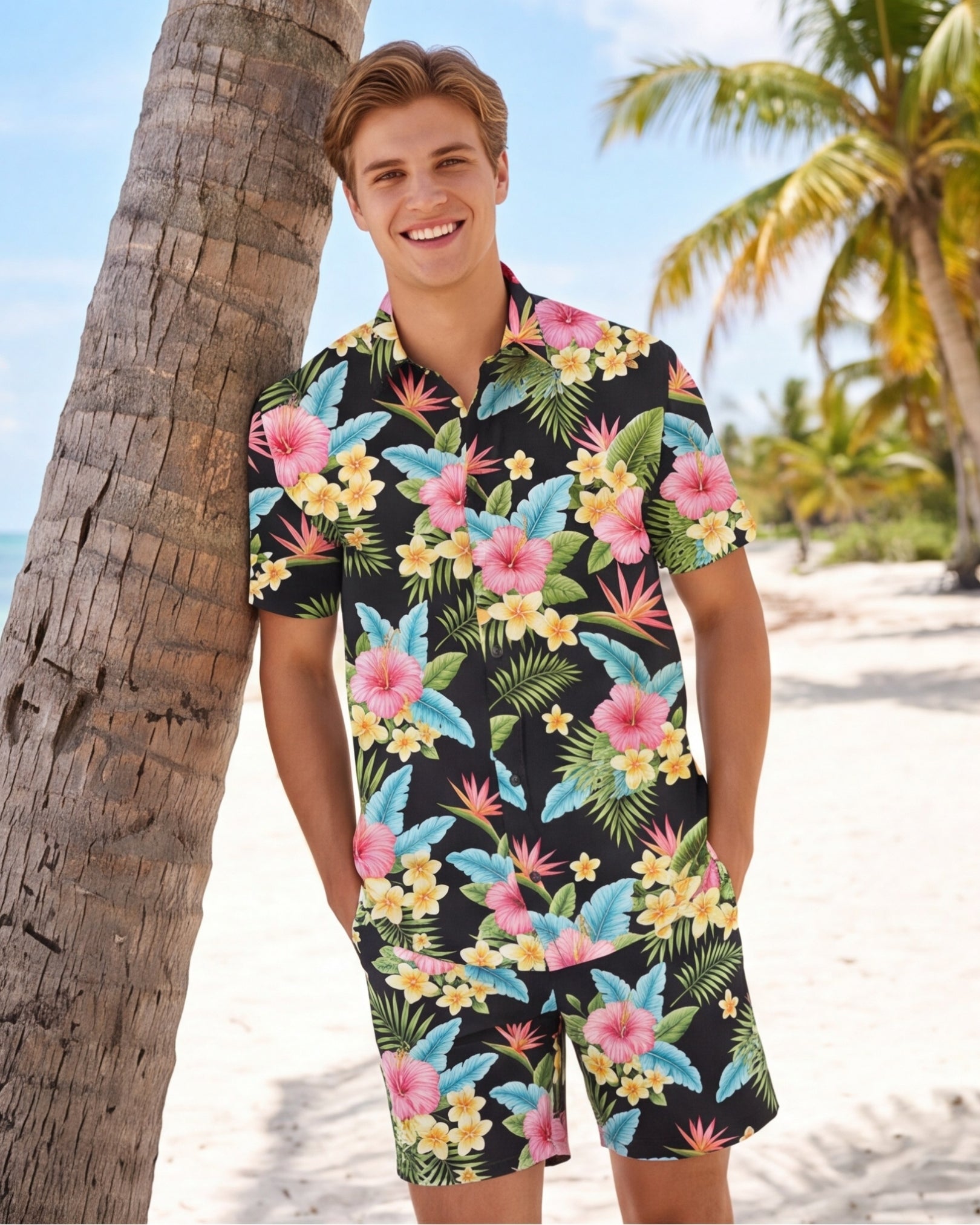 Mens Hawaiian Shirt - Lost in Paradise