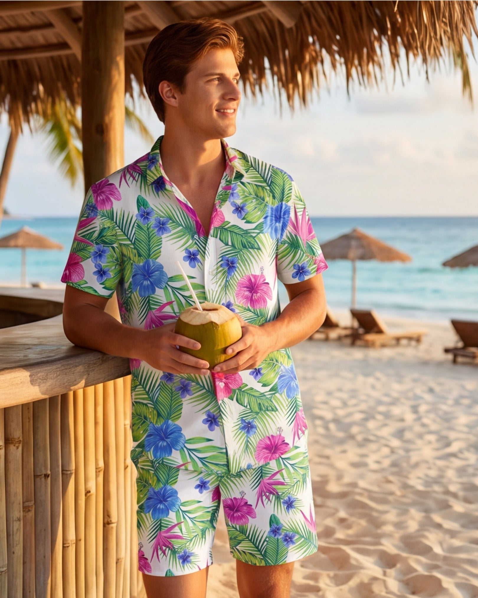 Mens Hawaiian Shirt - Costa Playa