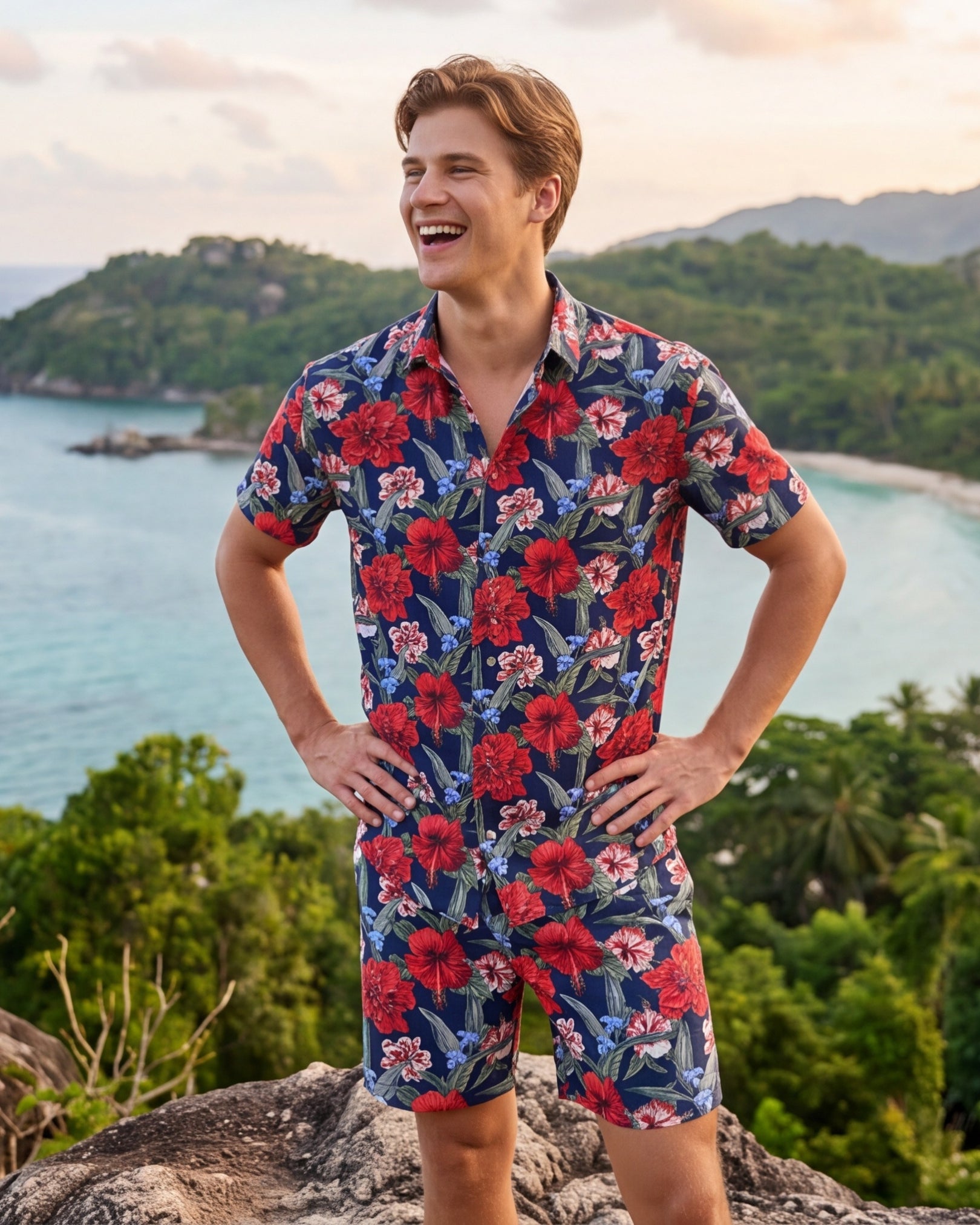 Mens Hawaiian Shirt - Luau Serenade