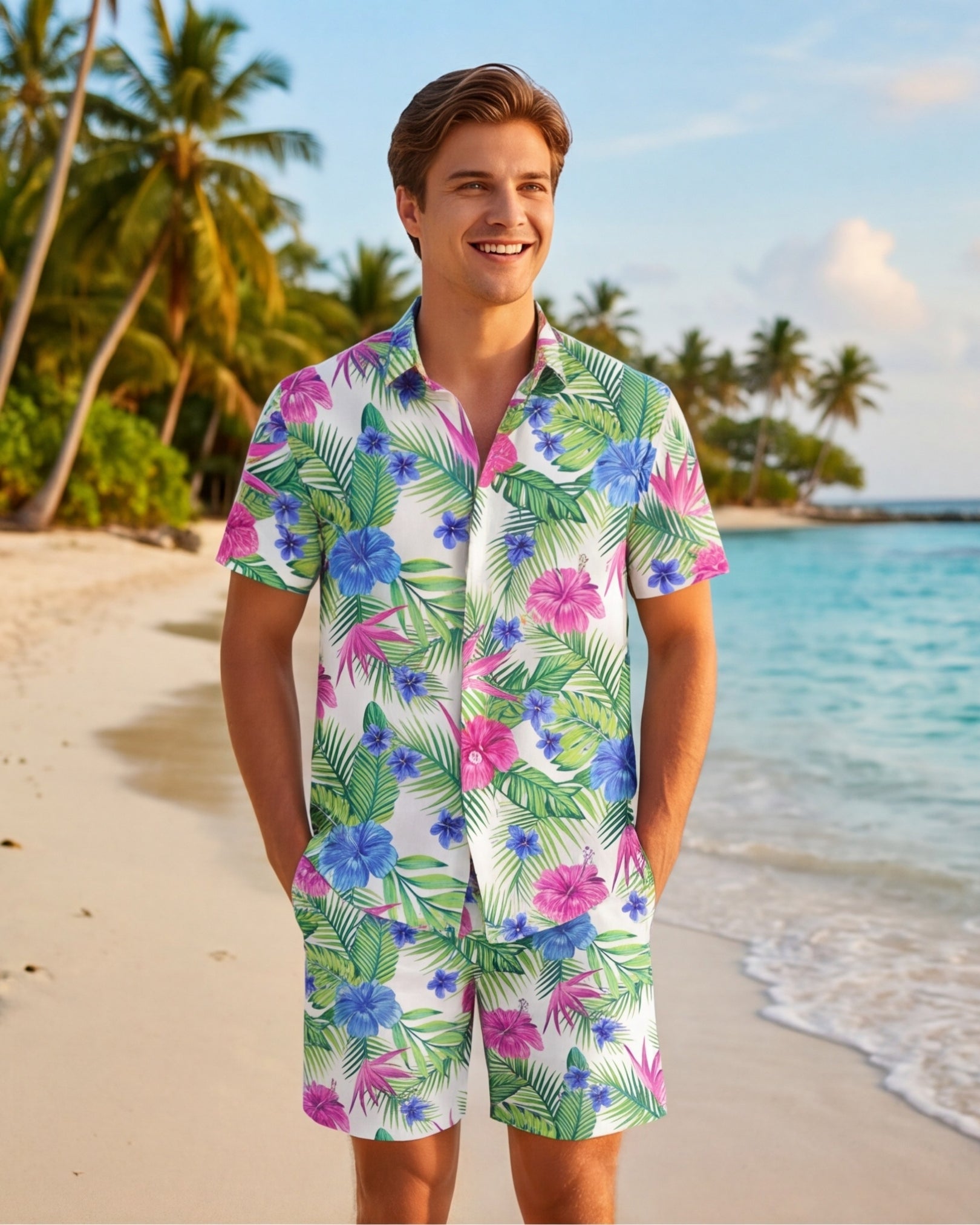 Mens Hawaiian Shirt - Costa Playa