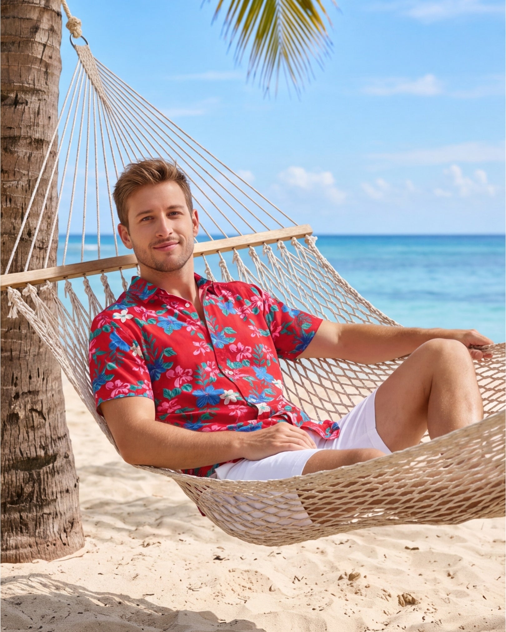 Mens Hawaiian Shirt - Island Florals