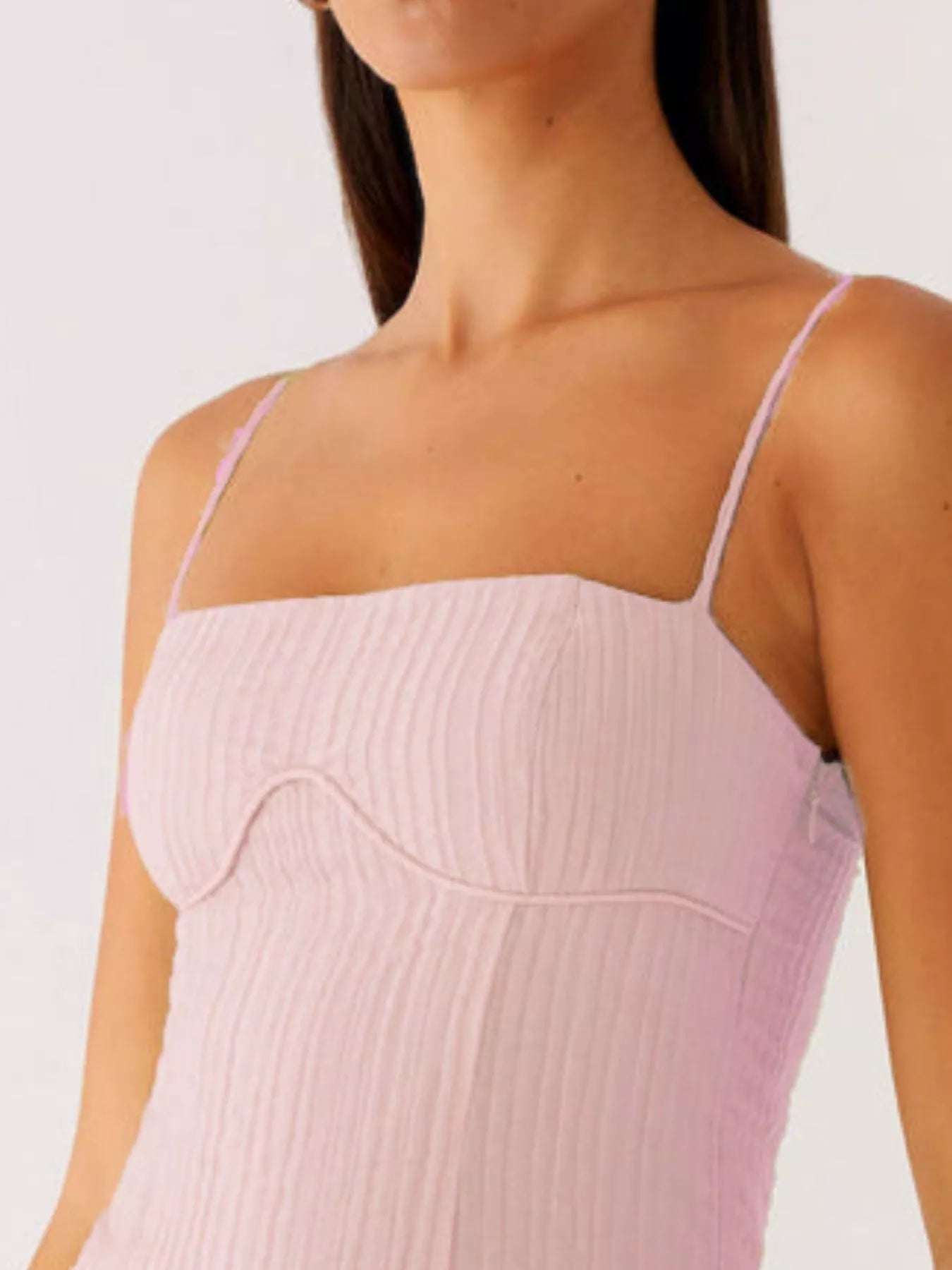 Ruffle Sleeve V-Neck Tiered Midi Dress - Smocked.