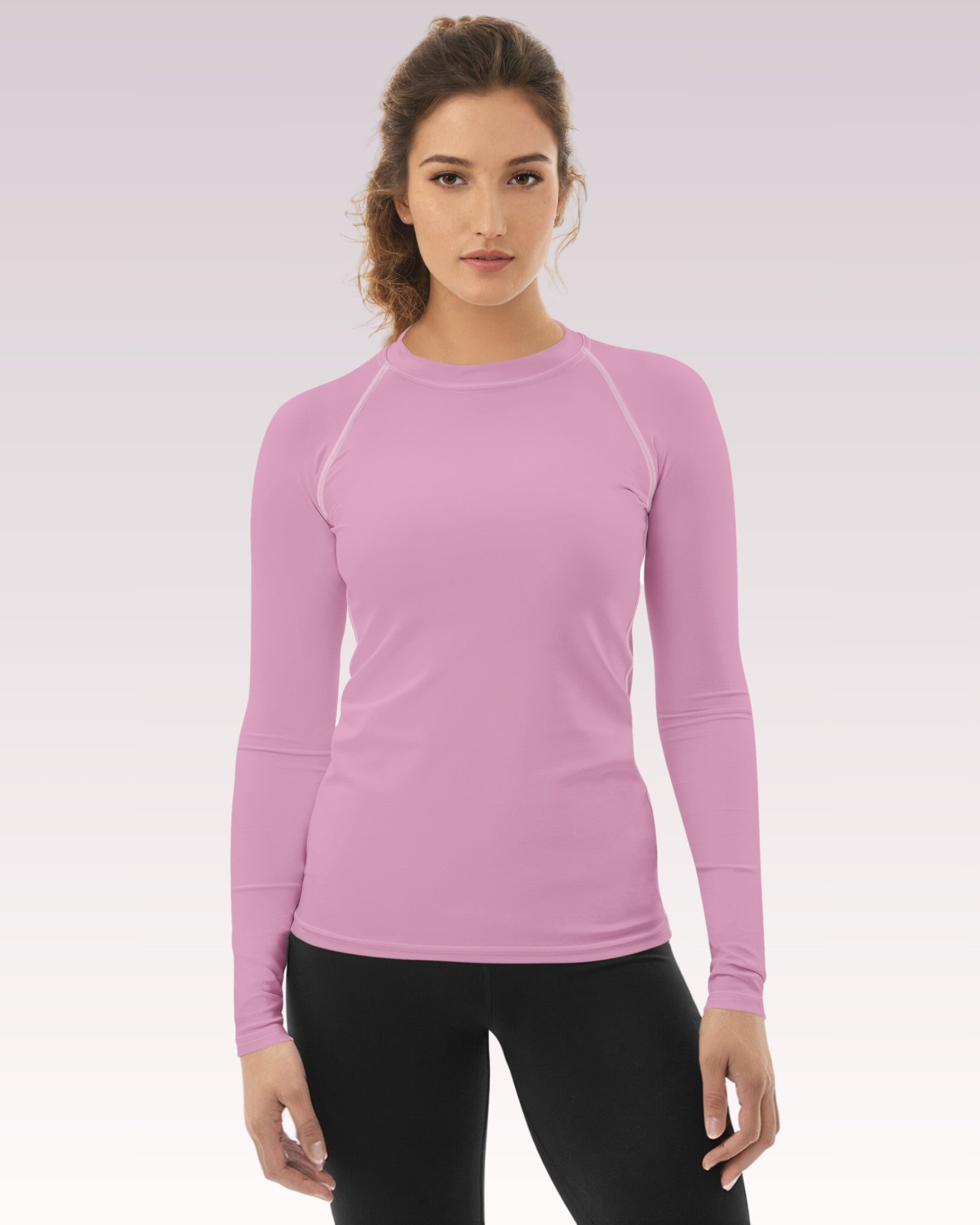 Pink Lemonade Long Sleeve Rash Guard Top