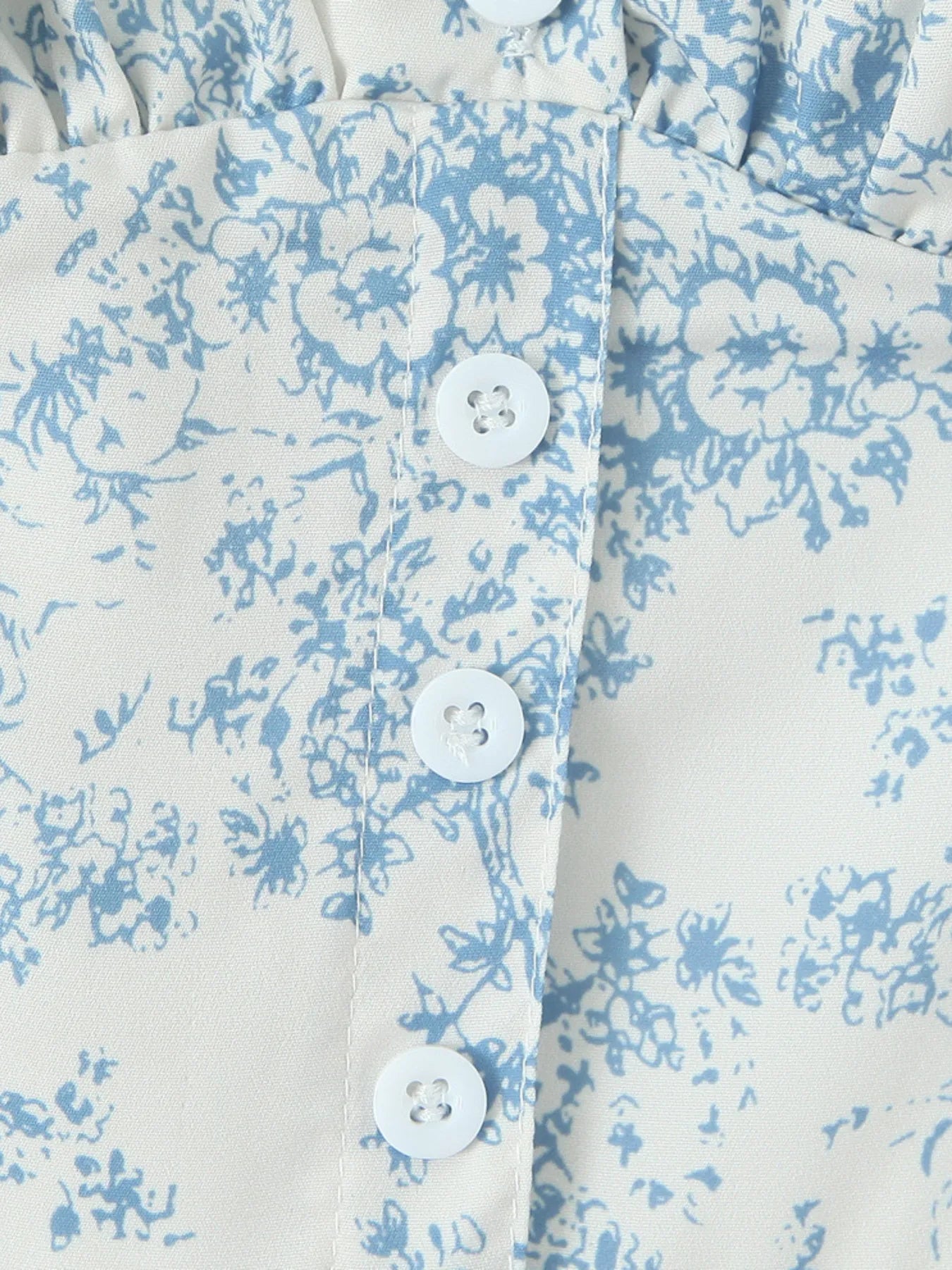 Floral Print Midi Cami Dress - Lace-Up & Ruched.