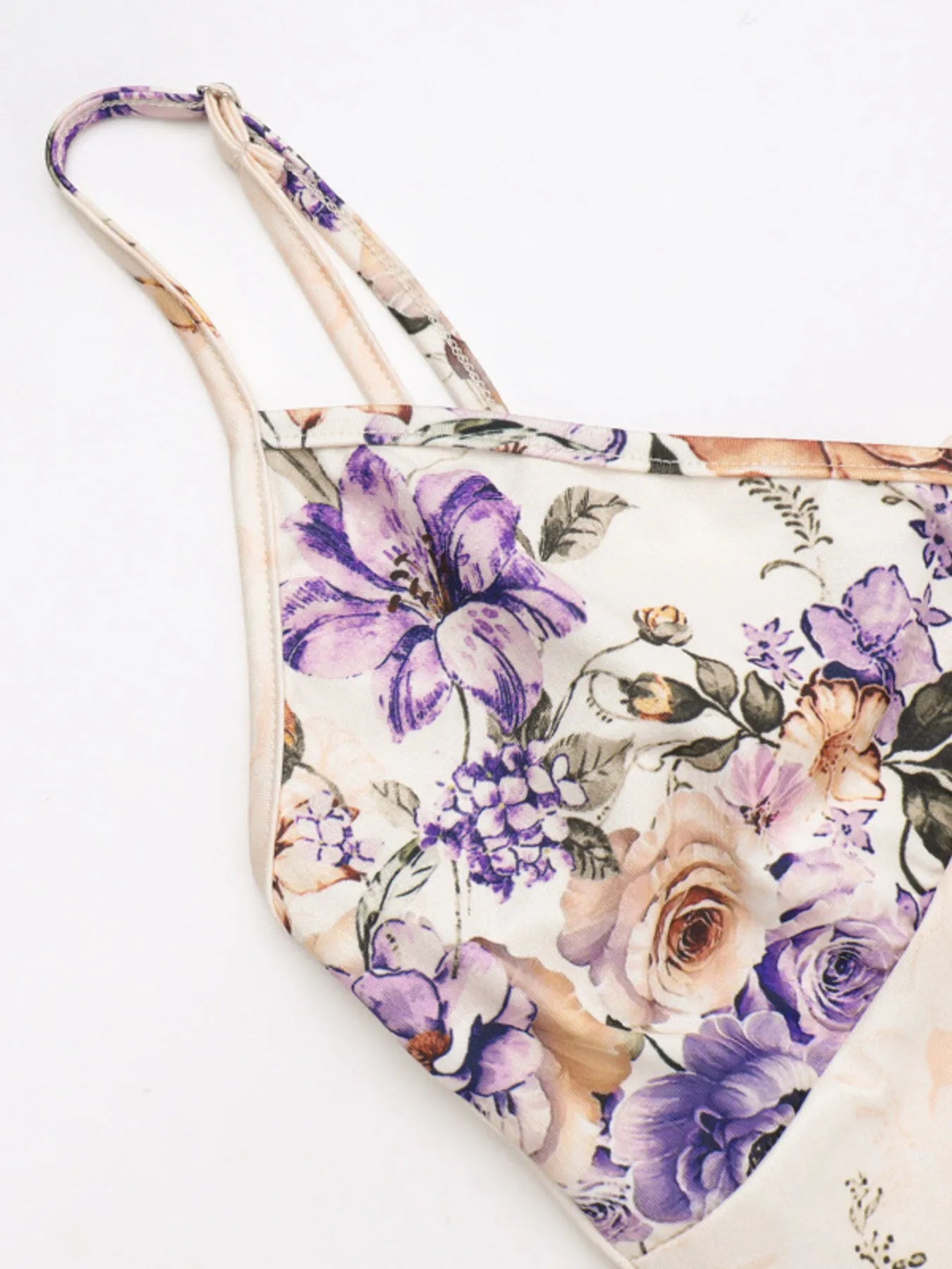 Floral Print Cami Dress with Side Slit.