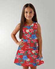 Girls Sun Dress - Island Florals