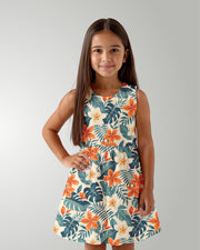 Girls Sun Dress - Botanical Cove