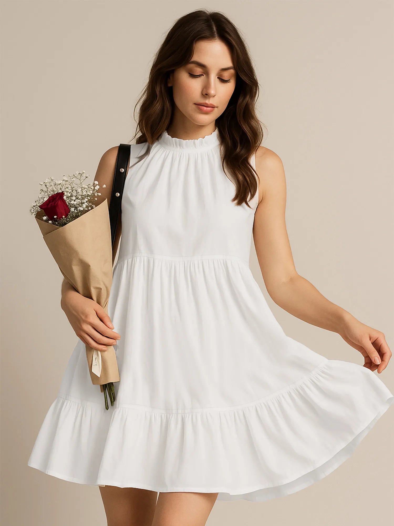 Tropical Floral Gradient Maxi Cami Dress - Basic.