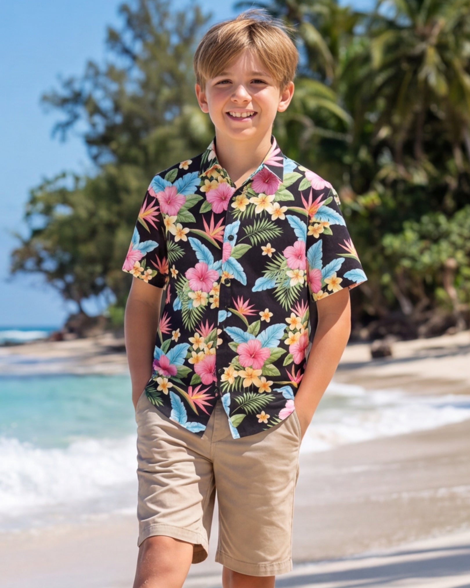 Youth Hawaiian Shirt - Lost in Paradise