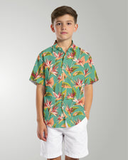 Youth Hawaiian Shirt - Tropical Melody