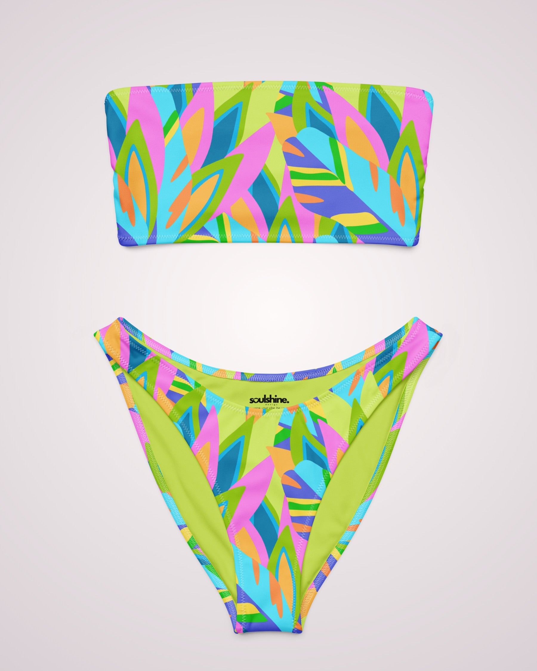 Bandeau Bikini - Colorful Abstract IX