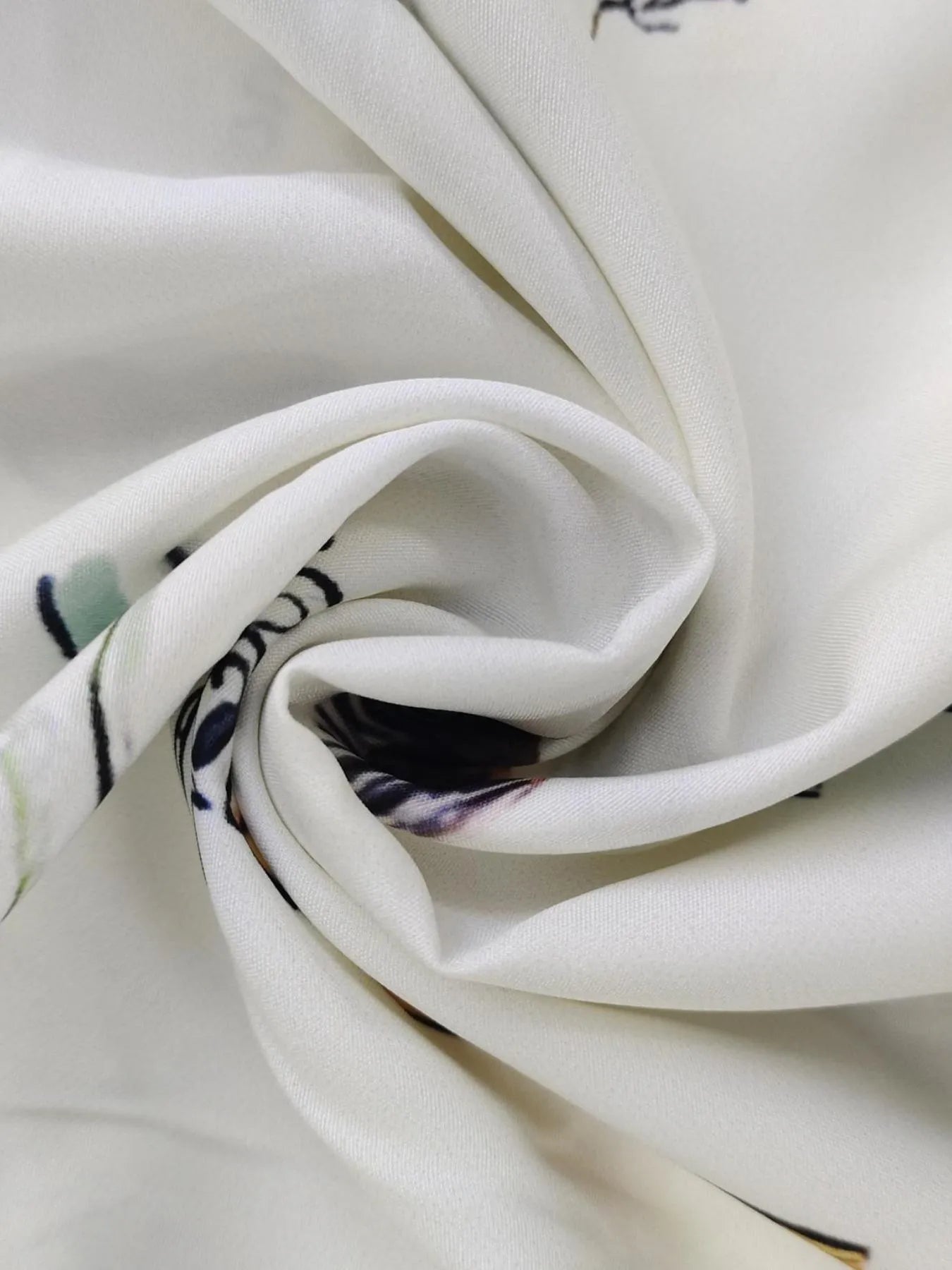 Printed Surplice Half Sleeve Dress - Ruffled & Belted.