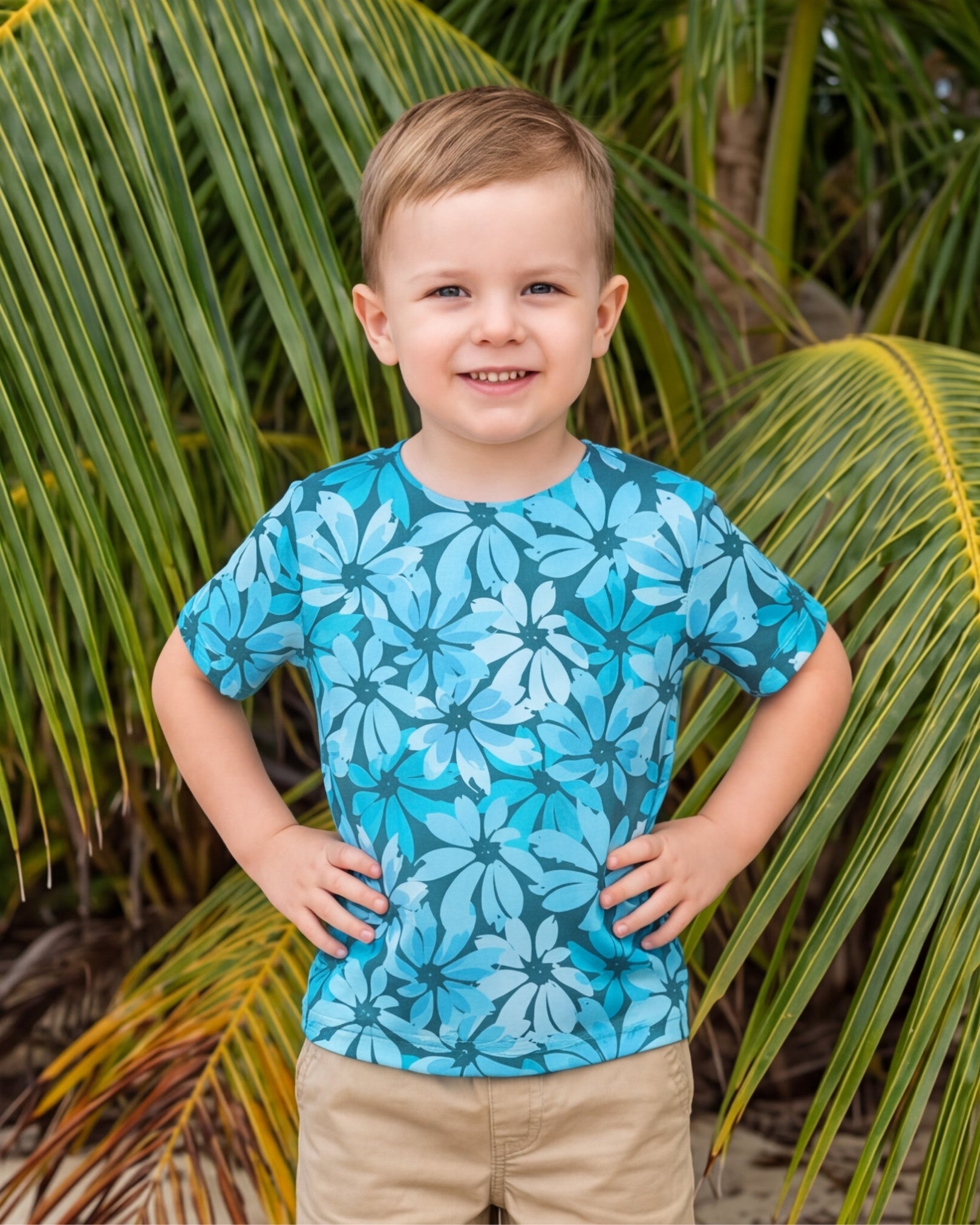 Childs Hawaiian Tee - Seaside Sonata