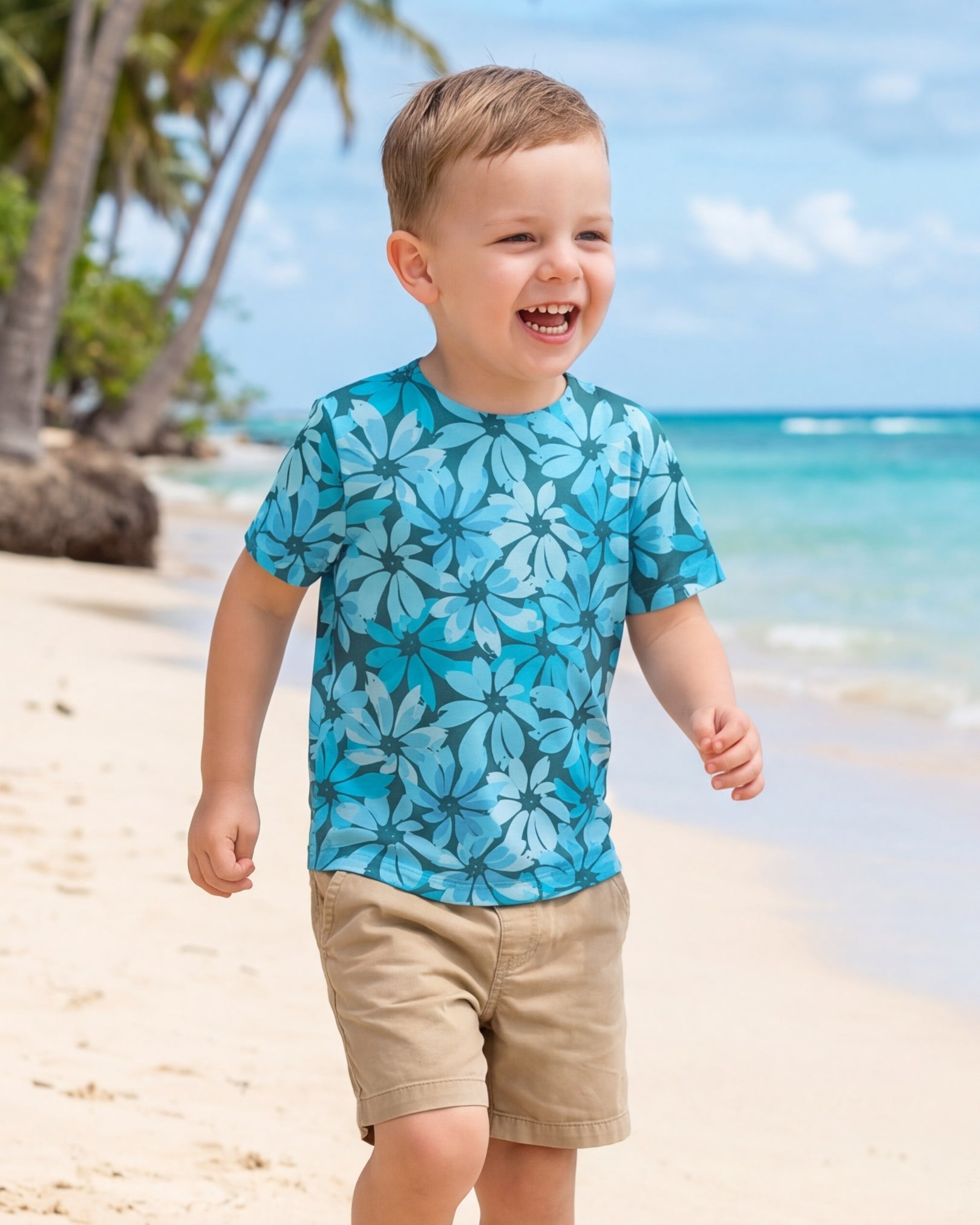Childs Hawaiian Tee - Seaside Sonata