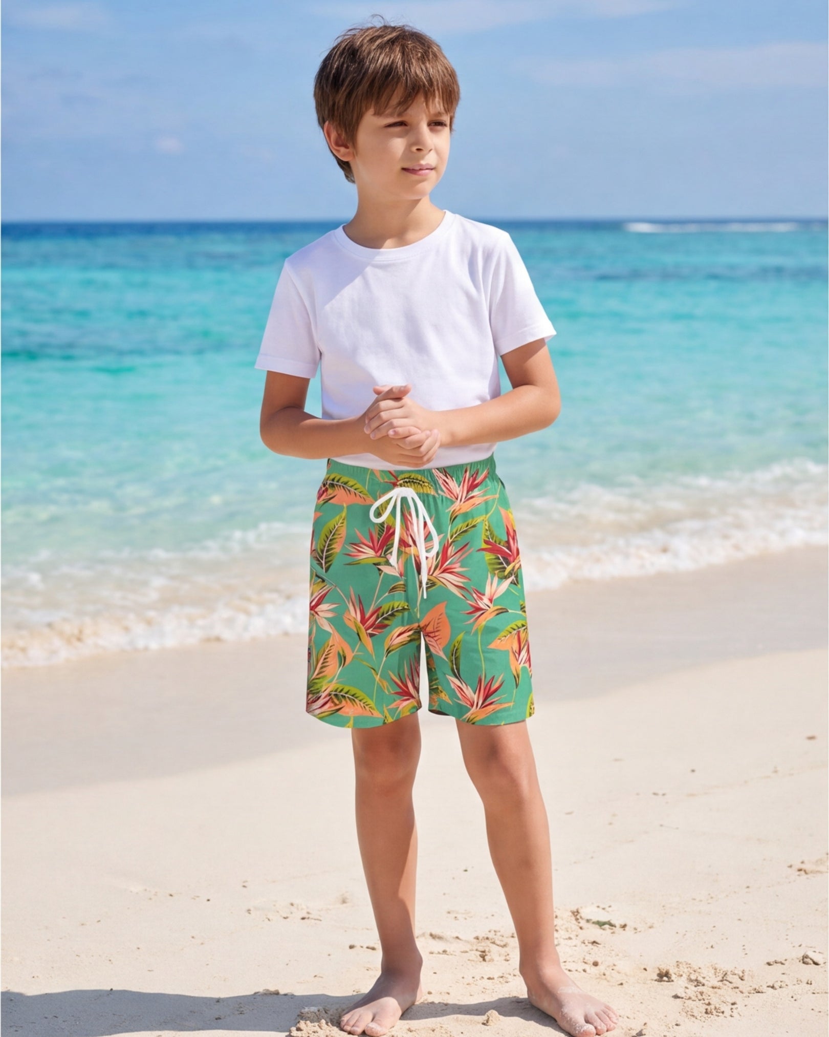 Youth Beach Shorts - Tropical Melody