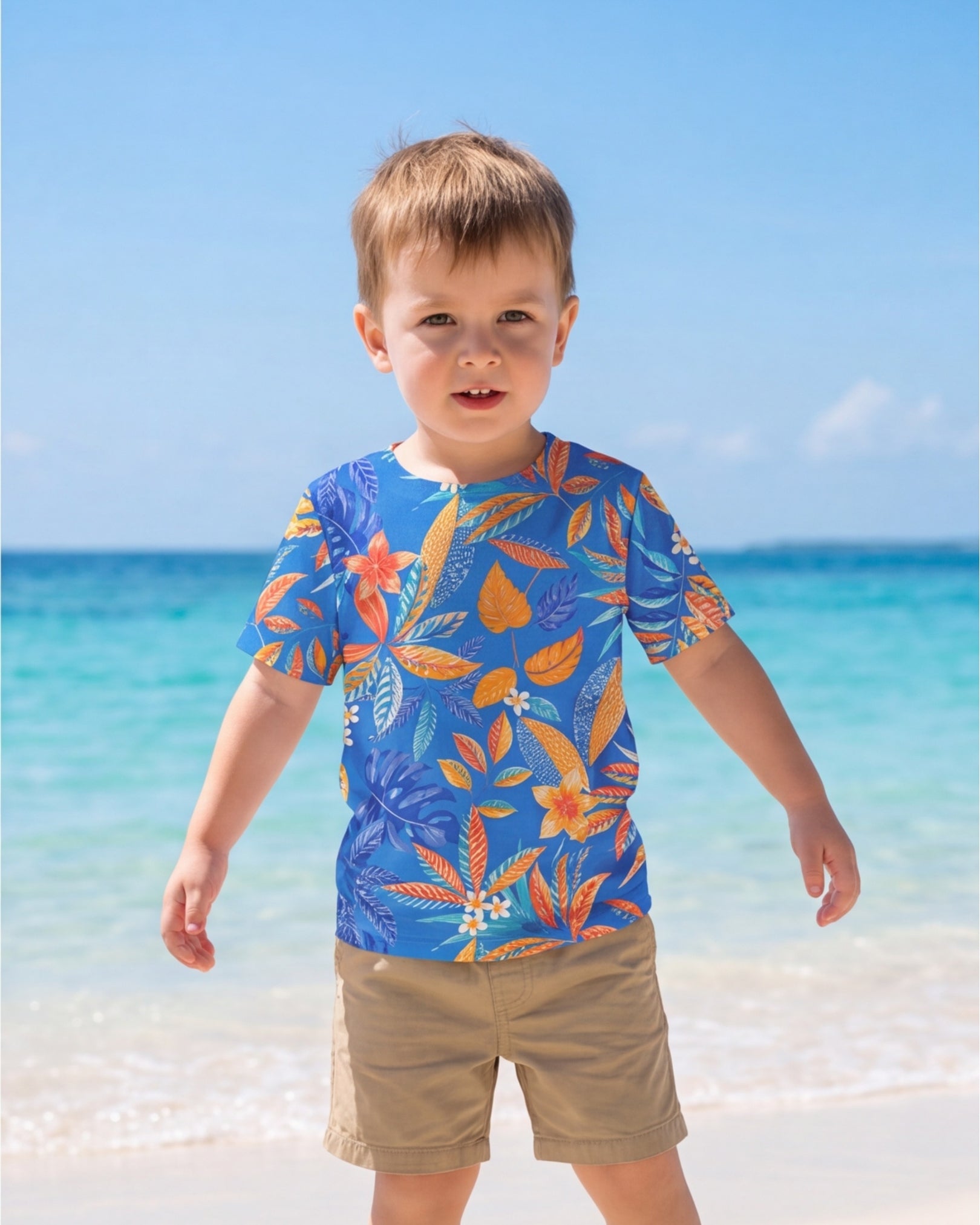 Childs Hawaiian Tee - Tropical Escape