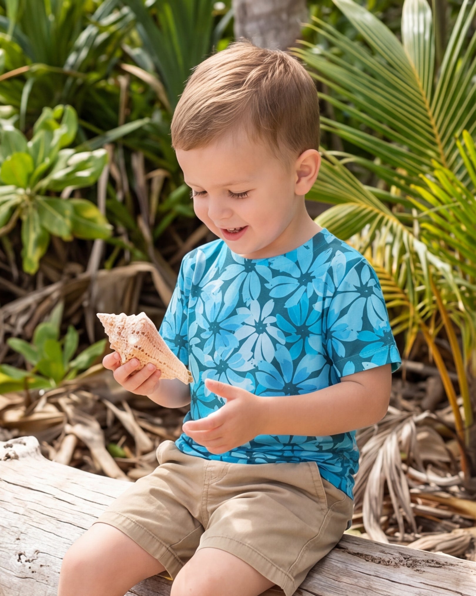 Childs Hawaiian Tee - Seaside Sonata