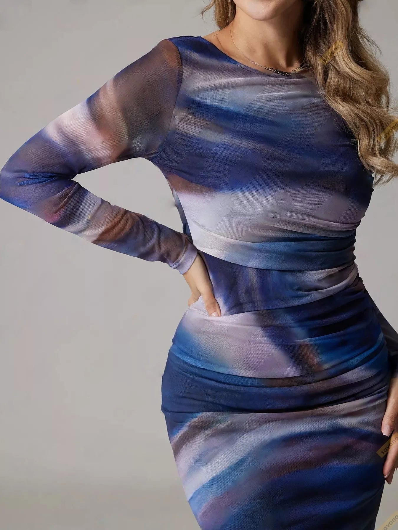 Wrap Cami Mini Dress with Tie Detail and Ruffles.