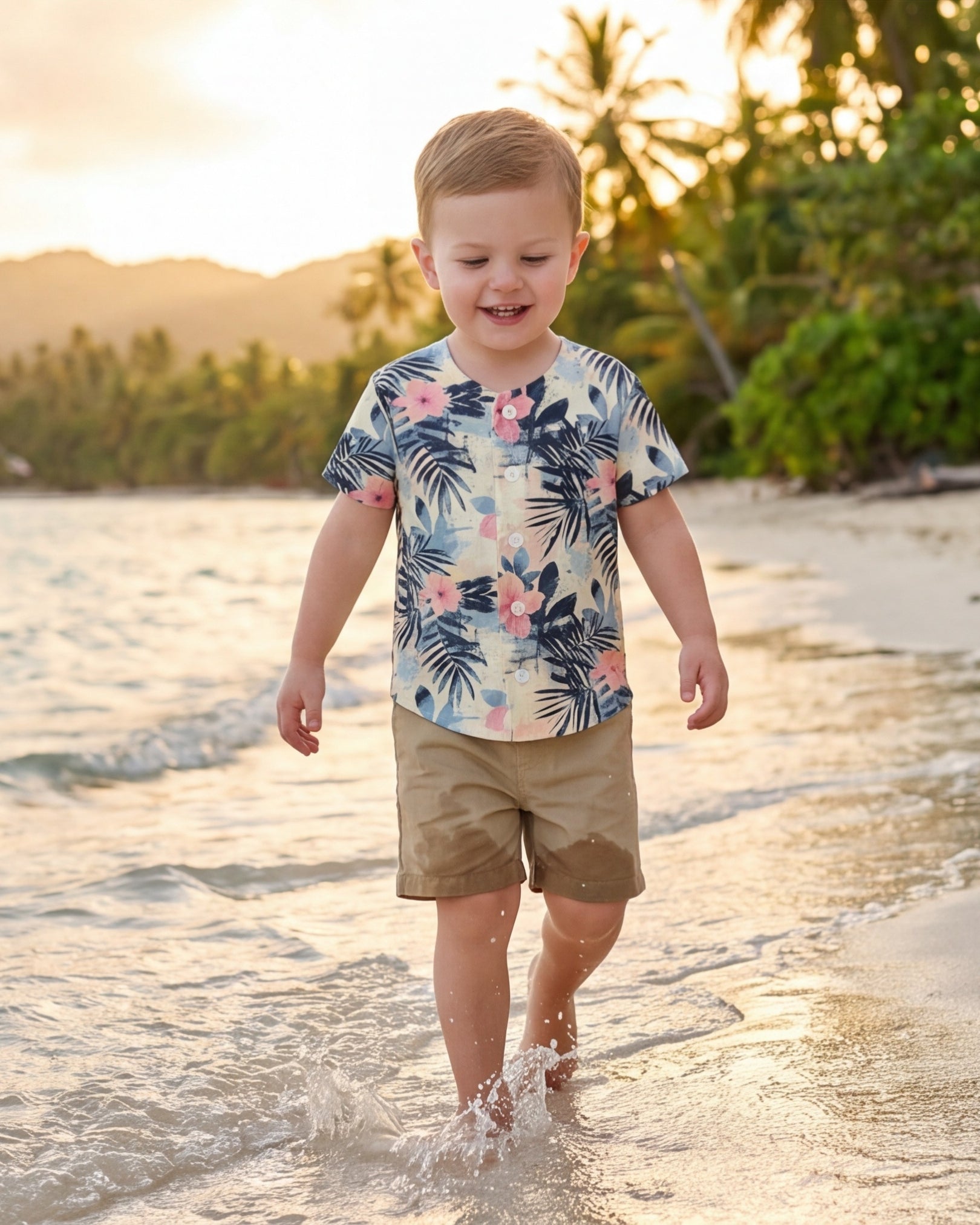 Childs Button Jersey - Coastal Dreams