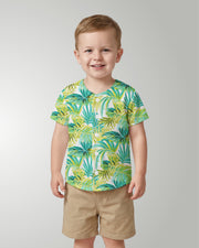 Childs Button Jersey - Green Palms