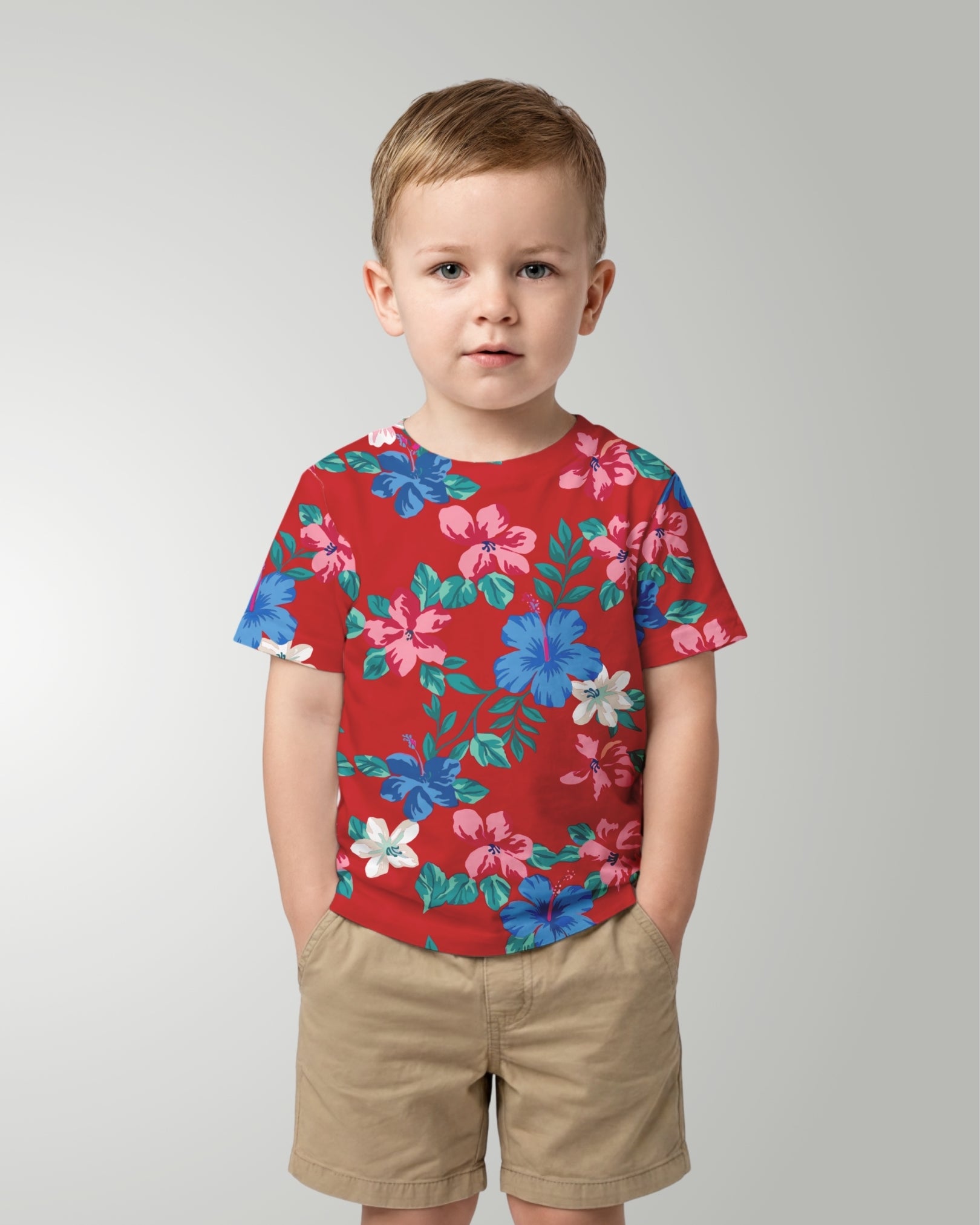 Childs Hawaiian Tee - Island Florals