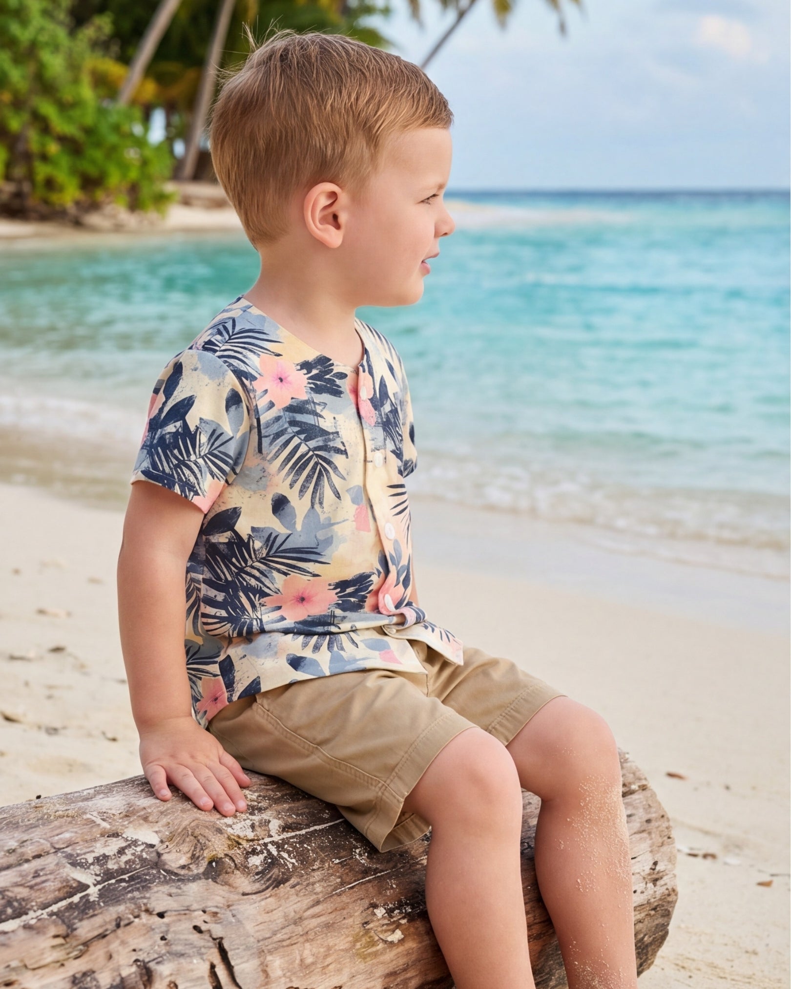 Childs Button Jersey - Coastal Dreams