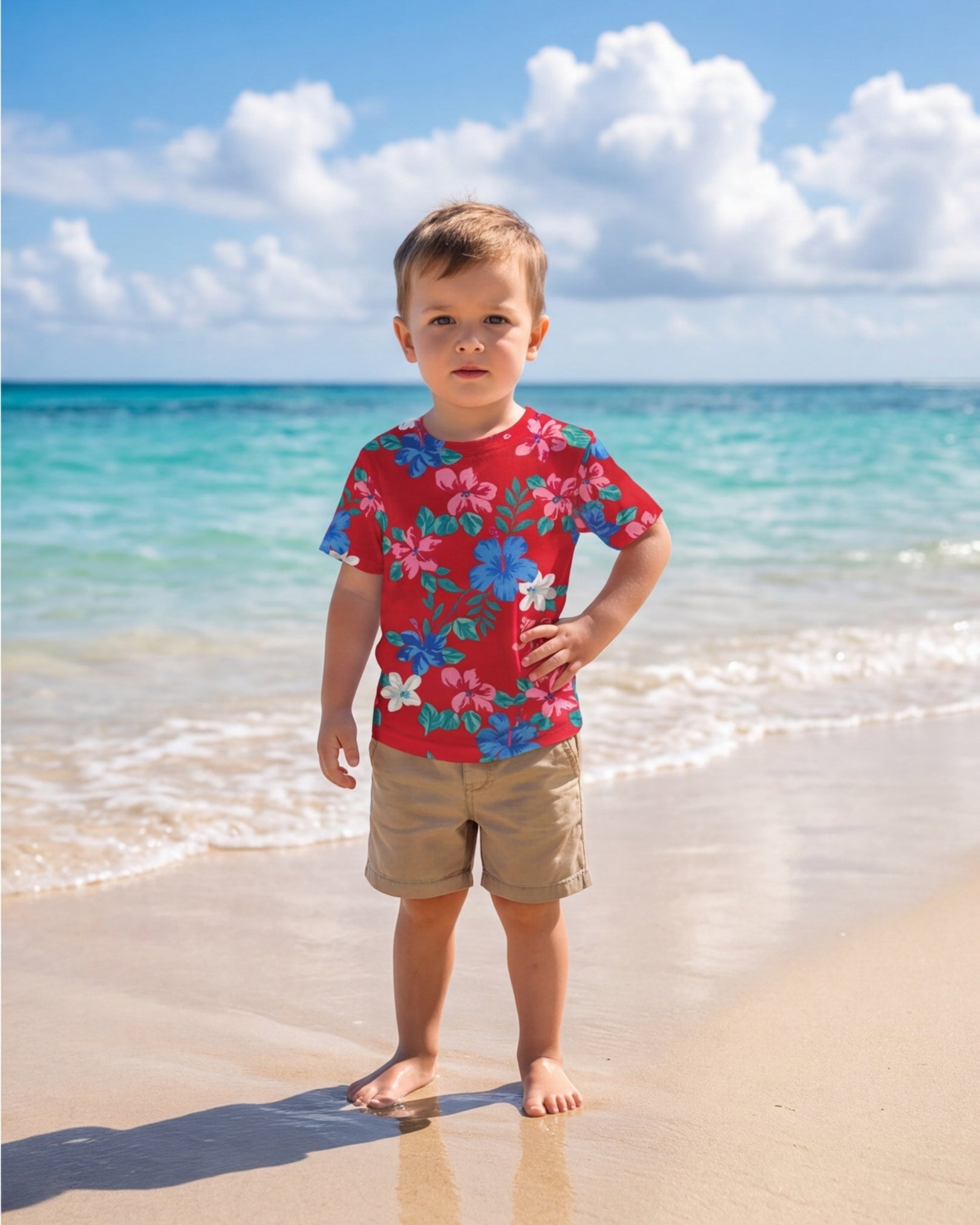 Childs Hawaiian Tee - Island Florals