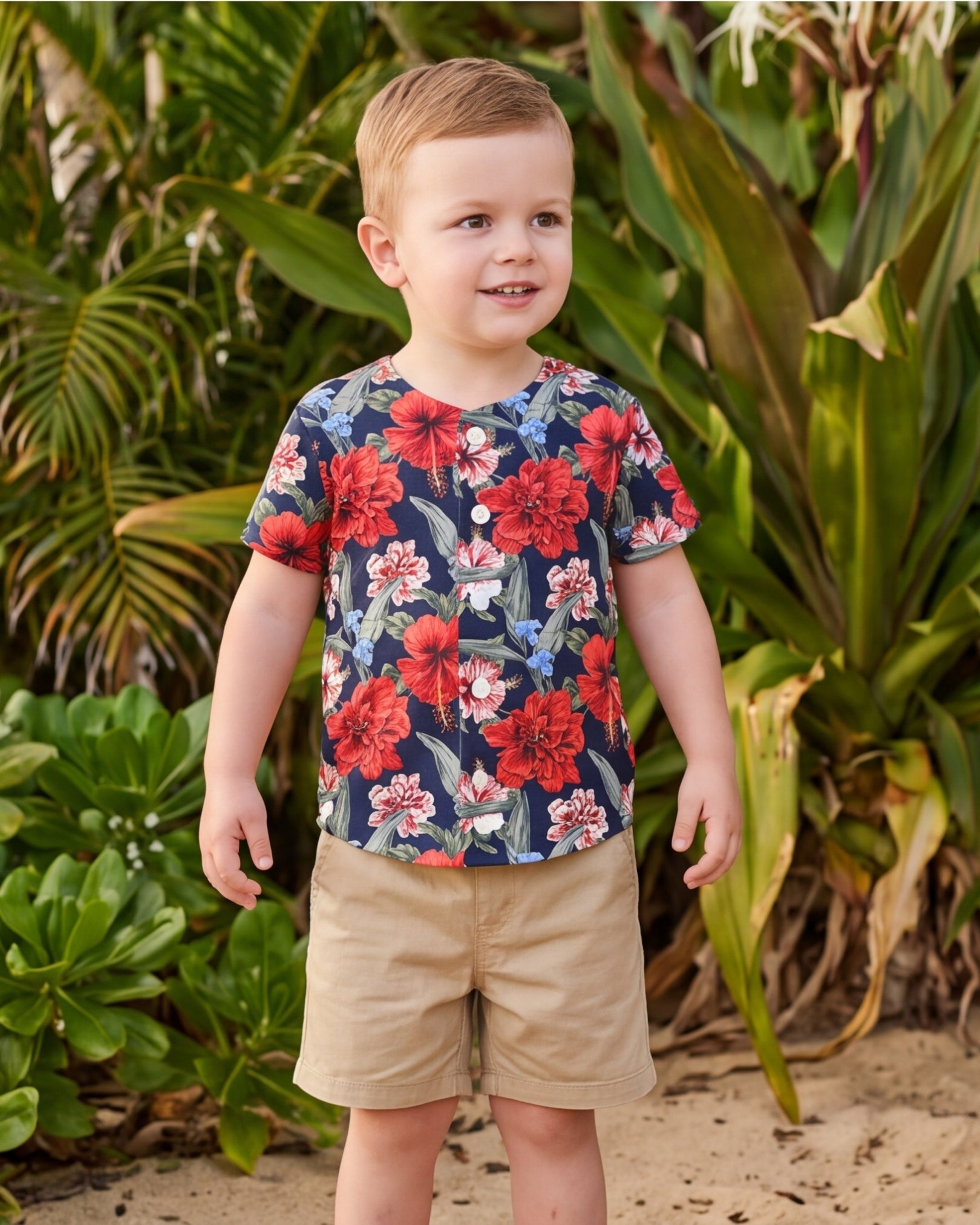 Childs Button Jersey - Luau Serenade