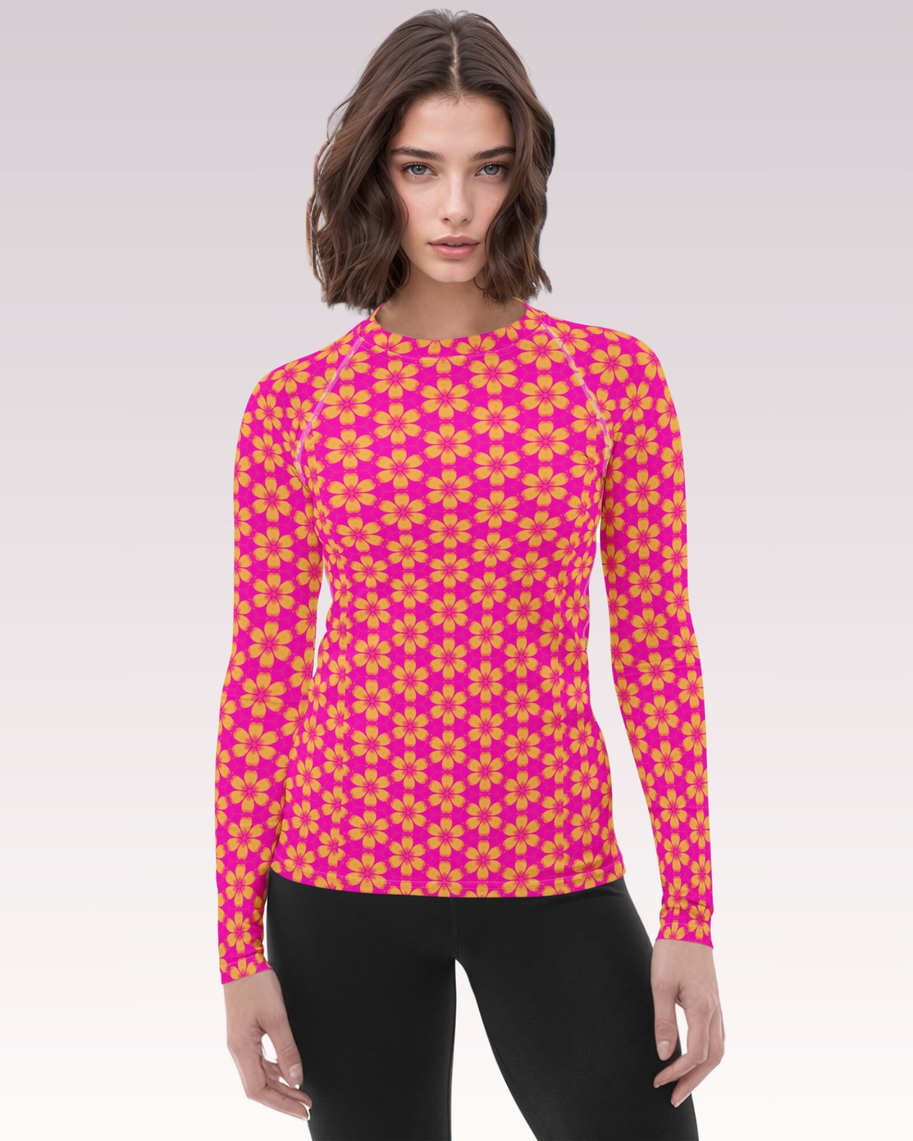 Taryn X Long Sleeve Rash Guard Top