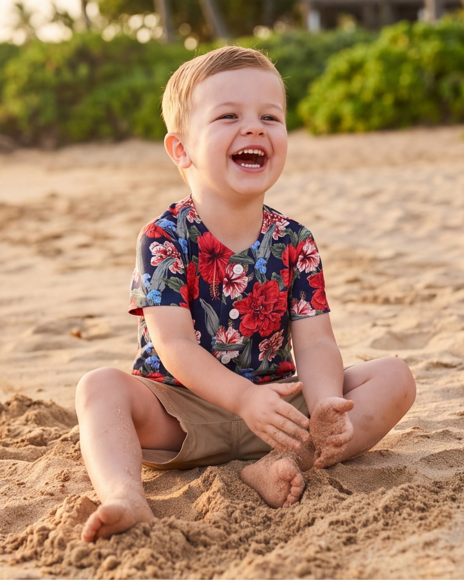 Childs Button Jersey - Luau Serenade