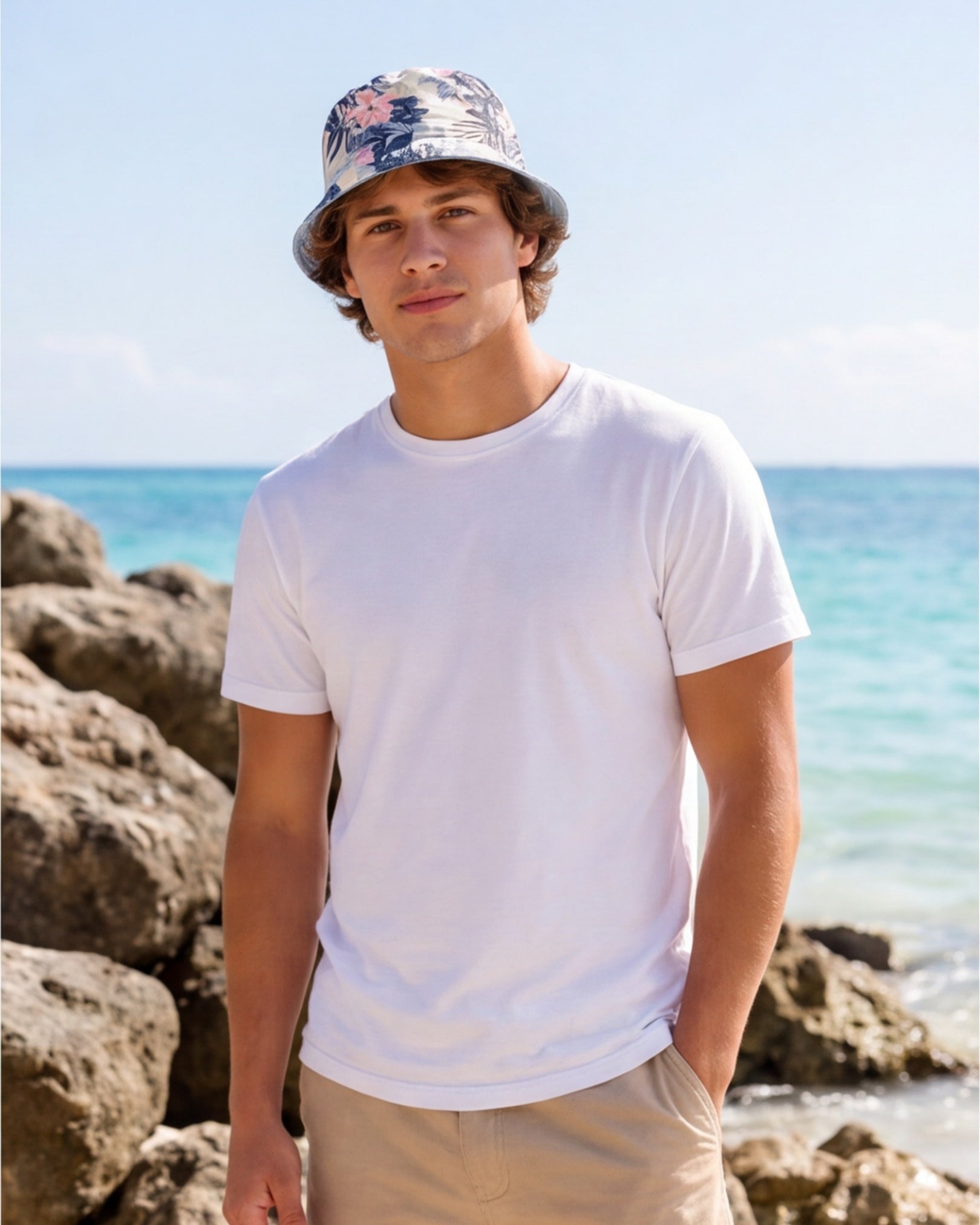Reversible Bucket Hat - Coastal Dreams
