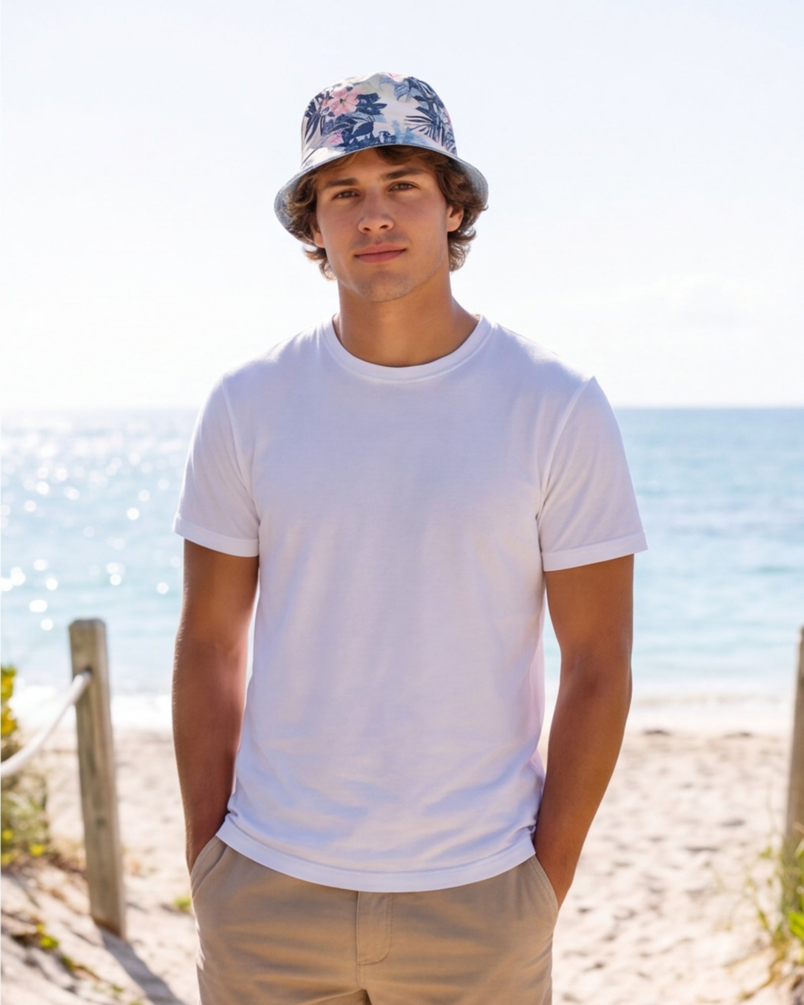 Reversible Bucket Hat - Coastal Dreams