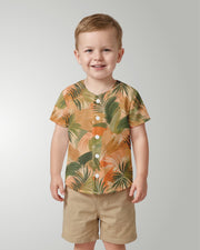 Childs Button Jersey - Peachy Palms