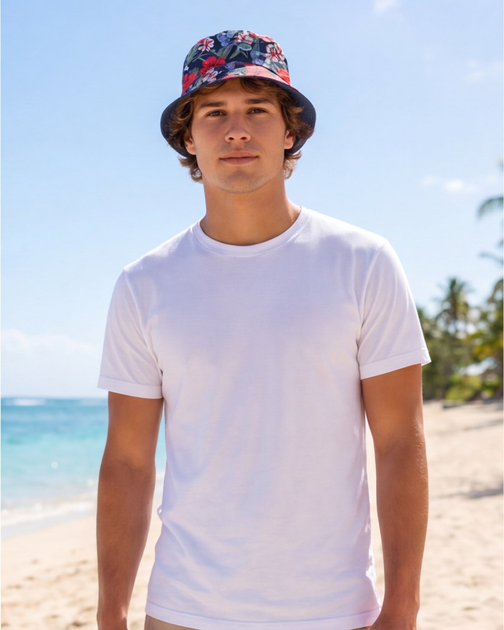 Reversible Bucket Hat - Luau Serenade