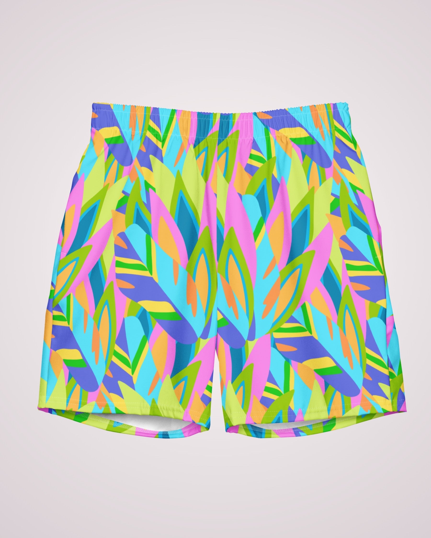 Mens Swim Trunks - Colorful Abstract IX