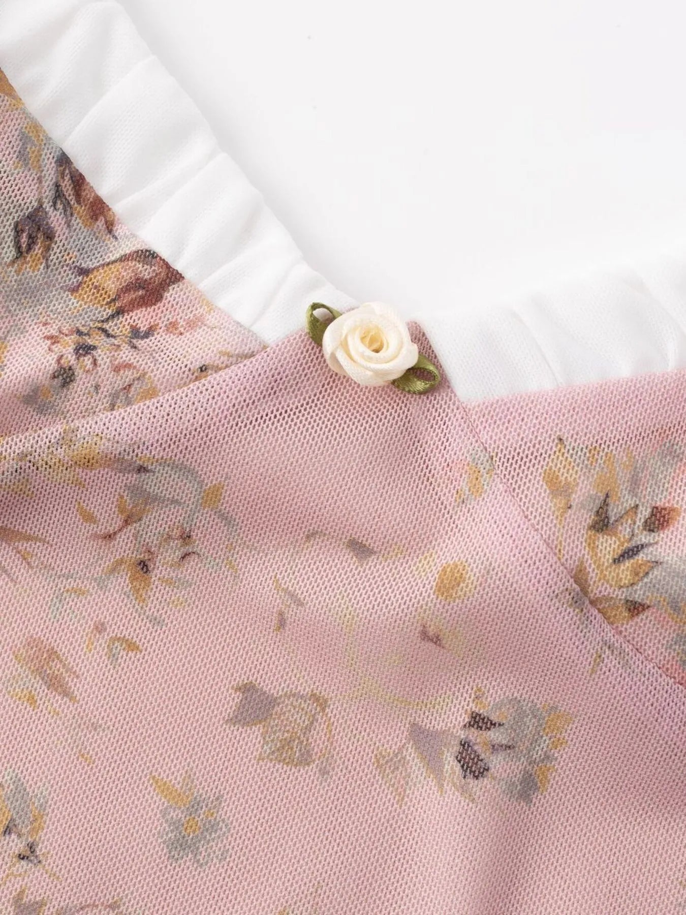 Floral Print Midi Cami Dress - Tied & Buttoned.